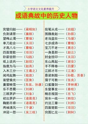 来自于历史典故的成语,来自于历史故事的成语大全?