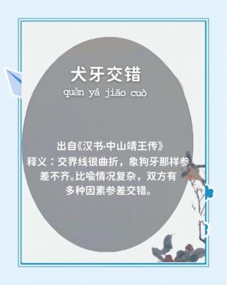 犬牙交错的主人公是谁,犬牙交错的出处