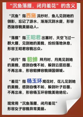 沉鱼落雁历史典故?沉鱼落雁 典故?