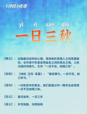 成语一日三秋的主人公是谁?成语一日三秋的主人公是谁写的?