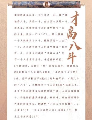 才占八斗有什么历史典故,才跟八斗?