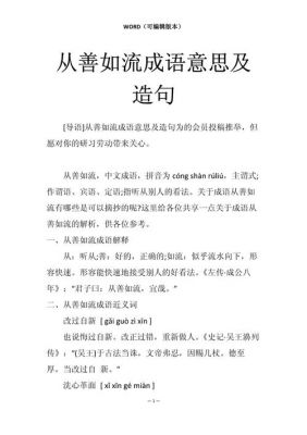 从善如流是什么意思,改过不吝,从善如流是什么意思?
