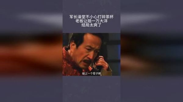 军长打碎杯子真实故事?军长打碎一个杯子被讹一万块什么电视剧?