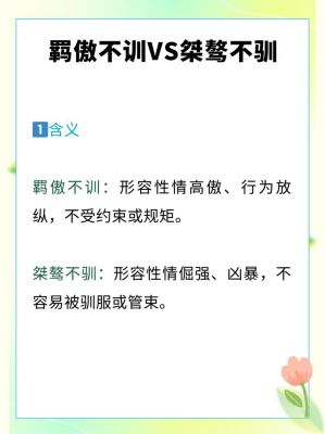 桀骜不驯的历史典故,桀骜不驯的历史典故20字